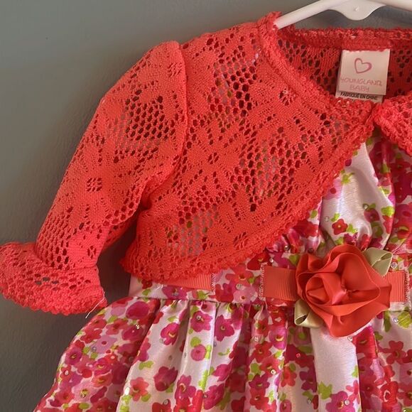 Baby Girl’s New with tags spring summer dress and sweater set size 9 months - Picture 4 of 15